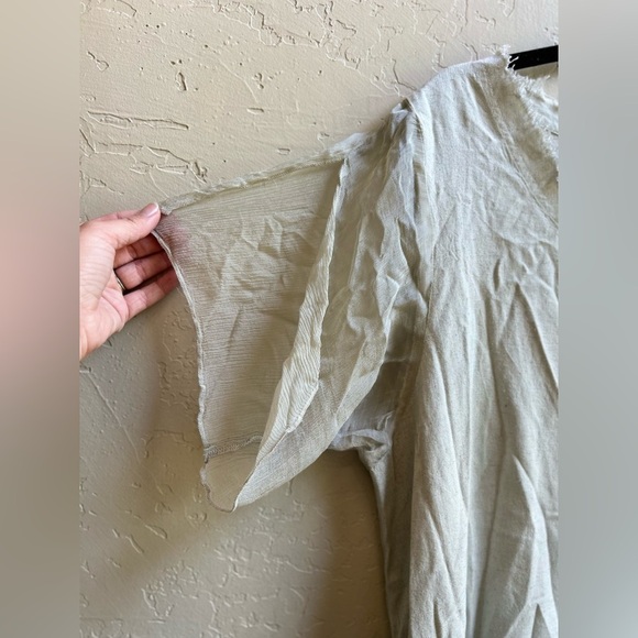 A rare bird  NWT SM midi linen blend ombre boho dress LAGANLOOK hippie coastal - Picture 3 of 9